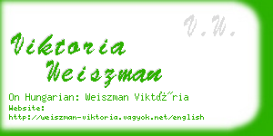 viktoria weiszman business card